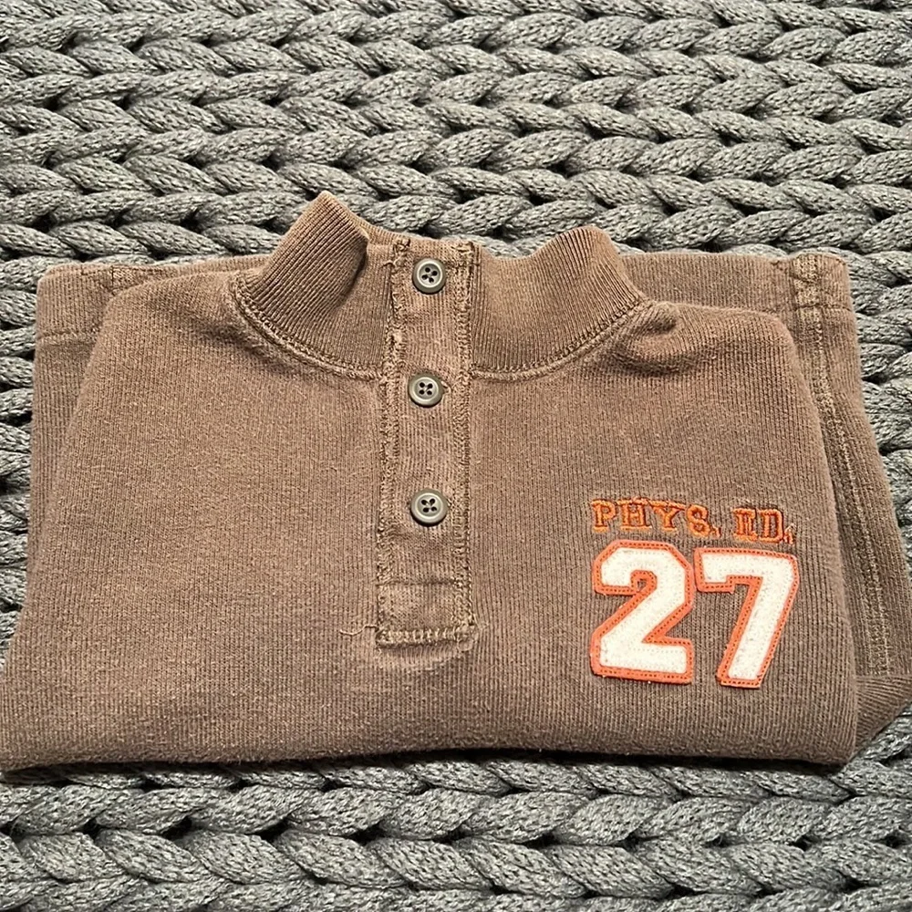 The Children’s Place Brown Pop Over Pull Over 24 Mos Boys